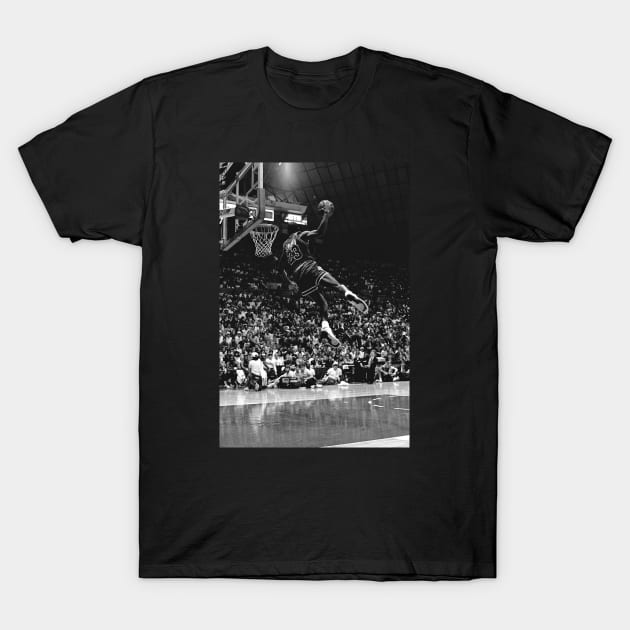 BASKETBALLART -JORDAN BLACK WHITE 4 T-Shirt by JORDAN-ART23